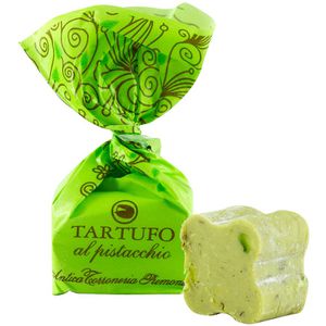 Antica-Torroneria-Piemontese Pralinen Tartufi, 70 Stück, Dolci Pistacchio, einzeln verpackt, 1 kg