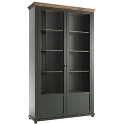 VITRINE Martin Grün und Holz