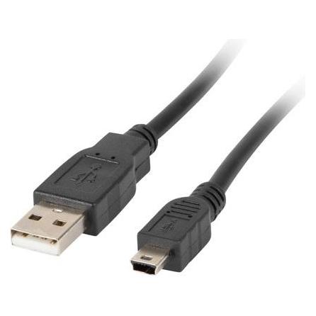 Lanberg USB A - mini USB A (1.80 m, USB 2.0) (CA-USBK-11CC-0018-BK)