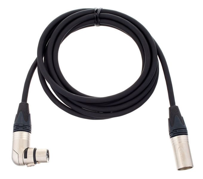 pro snake XLR Patch Angled/Female 3m nero