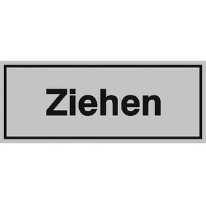 SafetyMarking Hinweisschild Folie, 10 x 4 cm, Ziehen