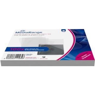 MediaRange CD Hüllen 100pcs Folinetaschen 10.4mm transparent