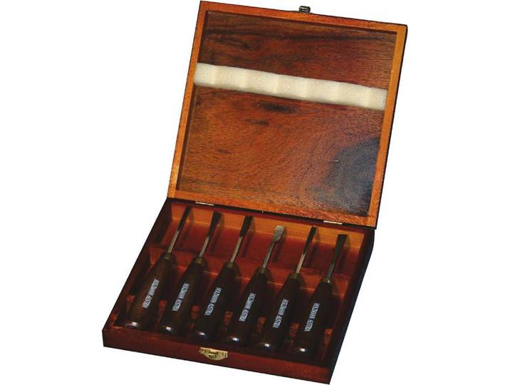 Jeu de 6 outils de tournage pour bois