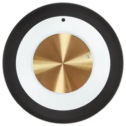 WANDUHR Schwarz/Weiß/Gold Cluses