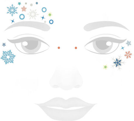 Face-Art-Tattoo "Glow in the dark"
