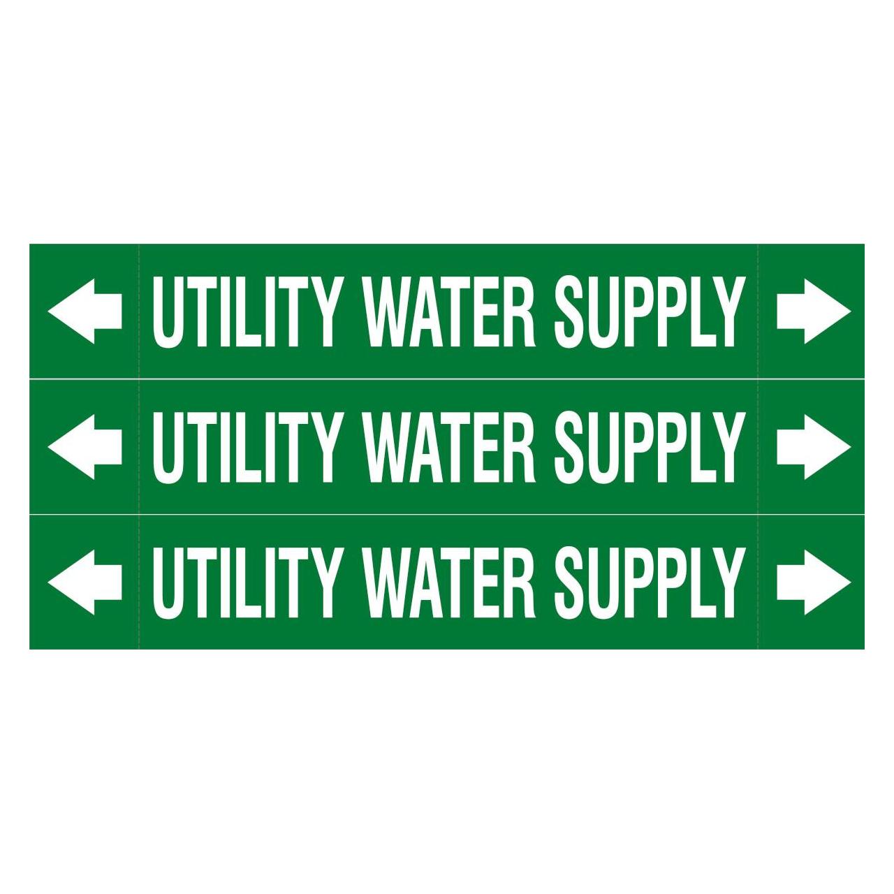 Brady ASME - Rohrmarkierer - Utility Water Supply (312936)