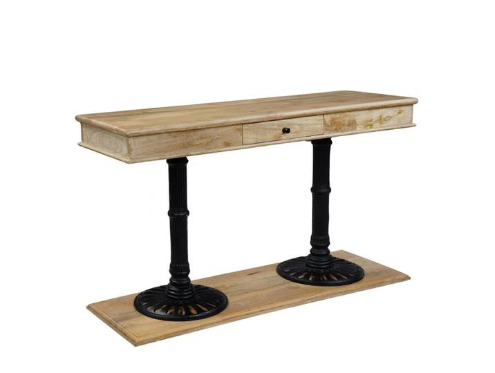 Konsolentisch antik NEUILLY 140cm Vintage Massivholz Metall barock