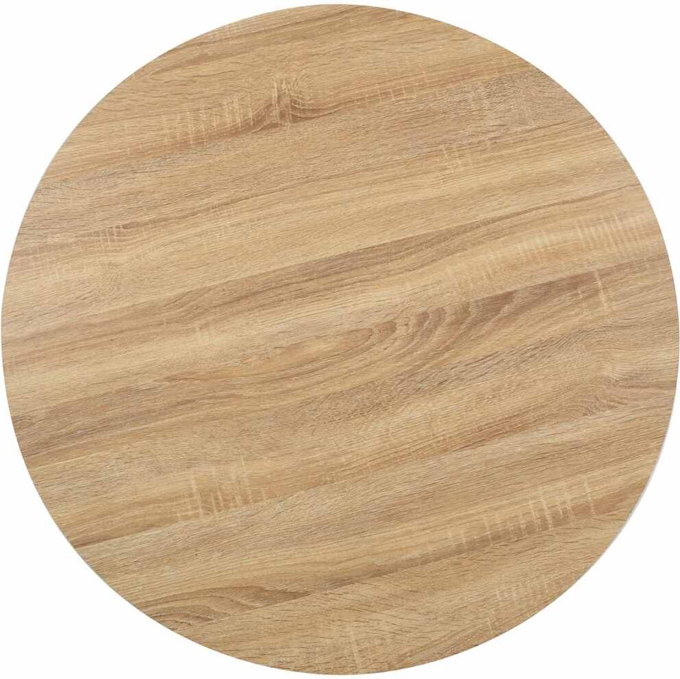 vidaXL Table de bistro marron clair 80 cm MDF