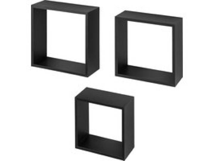 LIVARNO® Lot de cubes étagères (Set de 3 étagères cubes 30 x 30 cm, noir)
