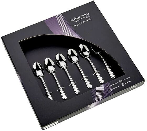 Arthur Price Classic Grecian Set of 6 Coffee Spoons