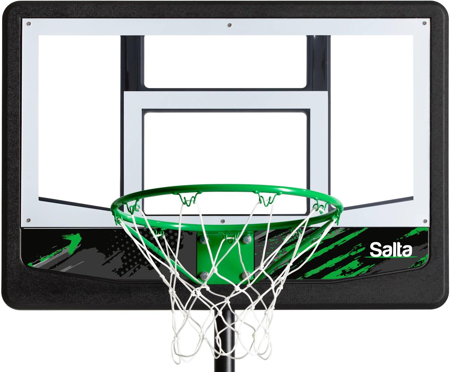 Basketballständer SALTA "Salta Dribble 83 x 254 x 130 cm", schwarz (transparent), Ballsportkörbe, Basketballständer transparent Einheitsgröße