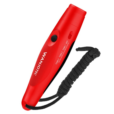 Electronic Whistle With Push Button, Adjustable Volume & Tone For Coaching And Safety red