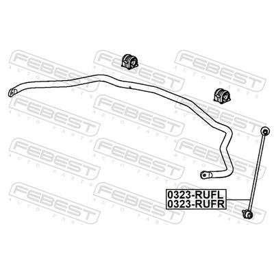 FEBEST Stange/Strebe, Stabilisator Vorderachse rechts 0323-RUFR für HONDA