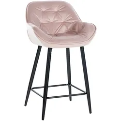 CLP Barhocker Gibson Samt   Farbe: pink, Material: Samt