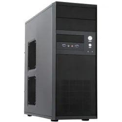 Chieftec CQ-01B-U3-OP Computer-Gehäuse Midi Tower Schwarz