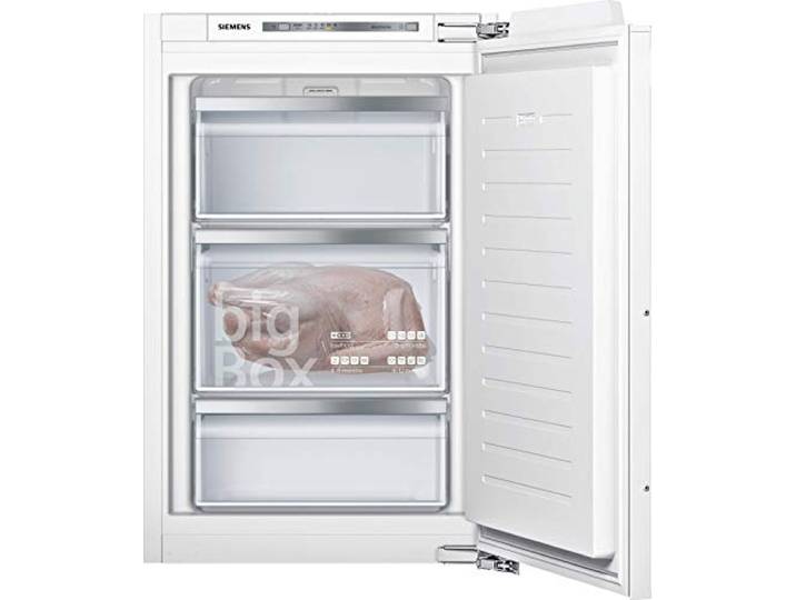 Siemens GI21VADE0 iQ500 Einbau-Gefrierschrank, Made in Germany, lowFrost, softClosing-Tür, superGefrieren, big box, 176 kWh pro Jahr, 96 l, freshSense, Flachscharnier mit Softeinzug