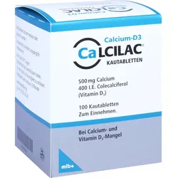 Calcilac Kautabletten 500 mg/400 I.e. 100 ST