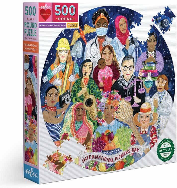 Puzzle 500 pcs rond International Women's Day - Eeboo