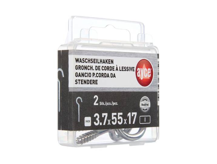 Waschseilhaken Inox 5.5 cm