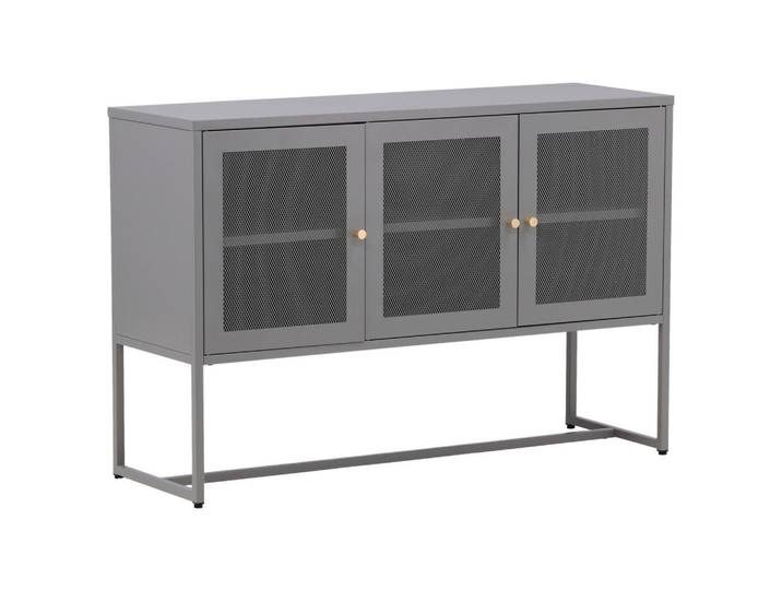 Livetastic Sideboard, Hellgrau, Metall, 120x80x40 cm, stehend, Wohnzimmer, Kommoden & Sideboards, Sideboards