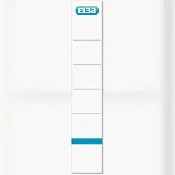 ELBA Ordner-Rückenschilder smart Original kurz/schmal selbstklebend weiß VE=100x10 Stück