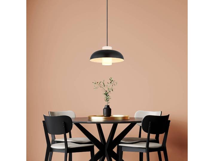 Globo Hängelampe Lowe, dimmbar, schwarz, für Wohn- / Esszimmer, Metall, Modern, Pendelleuchte