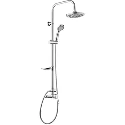 Neuesbad Serie 610 5-Funktionen Duschsäule mit Armatur, Chrom NB1DENBJ01RK1