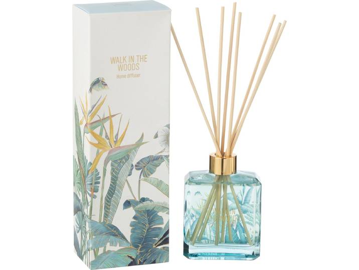 J-Line geurstokjes Walk In The Woods - Woody Blush - blauw - 180ml