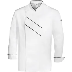 Kochjacke "1538-400" Gourmet - 62 - weiß/schwarz