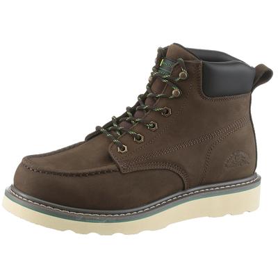 Schnürstiefel SKECHERS "KADMIEL JOHN DEERE-GRAND CREEK", Herren, Gr. 45, Textil, braun (dunkelbraun), Leder, Schuhe Schnürstiefel, Boots mit John Deere Collaboration