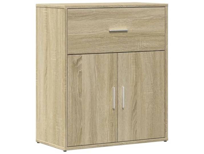 KGHFDVB Sideboard Sonoma-Eiche 60x31x70 cm Holzwerkstoff Stabil, Feuchtigkeitsbeständig, Mit Schubladen, Für Wohnzimmer, Bücher, Dokumente