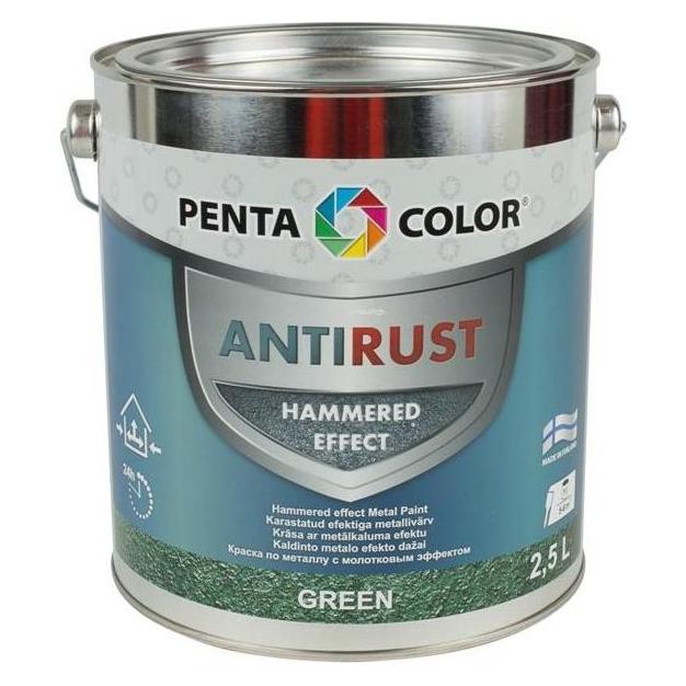 Pentacolor Paint Pentac Antirust Hammered Grn 2,5l (2500 ml) (37134067)
