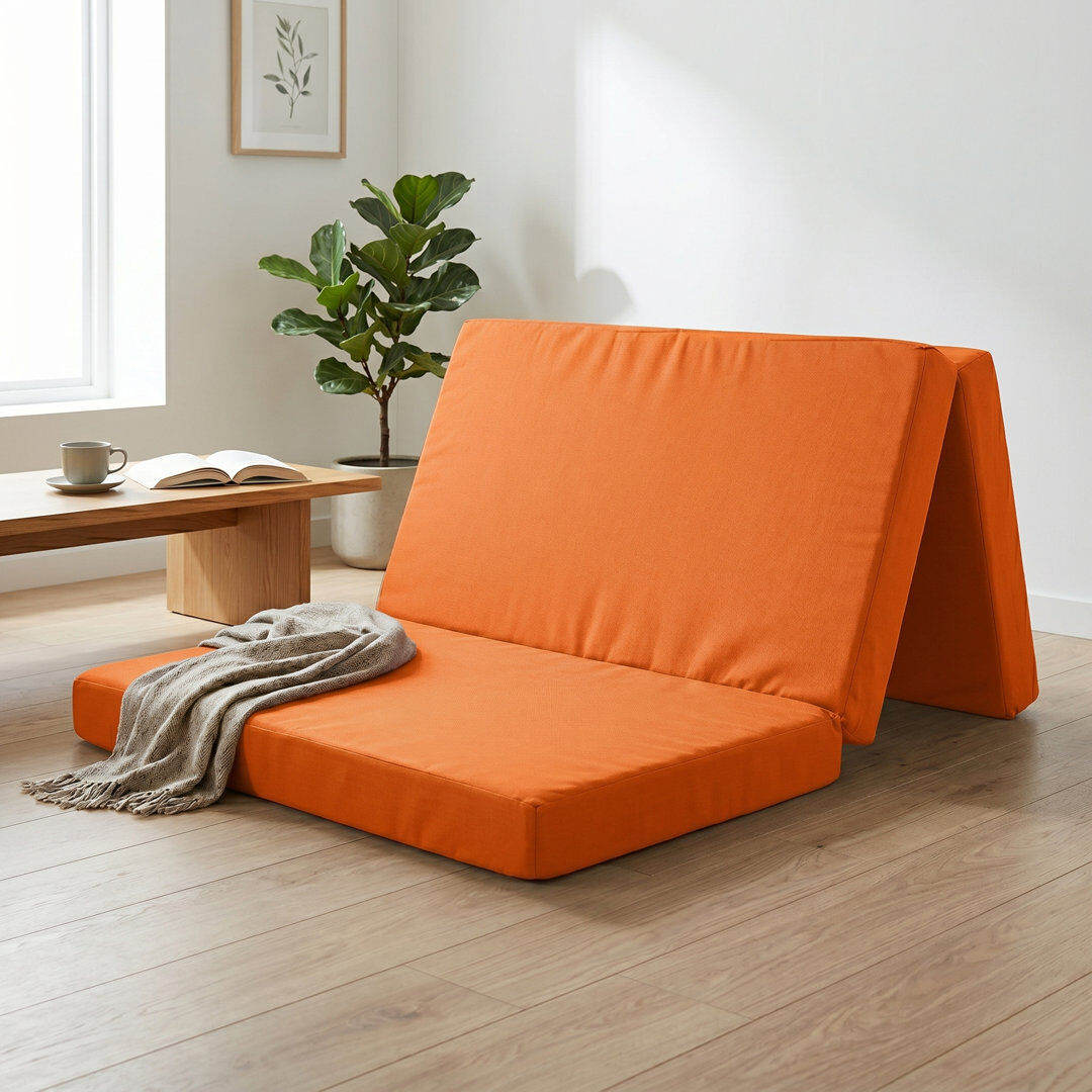 Dull UK Small Double - DE 120 X 190 Cm Symple Stuff Foam Mattress Orange