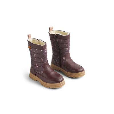 Winterstiefel WHEAT "WHEAT Winterboot Koa Tex", Damen, Gr. 28, braun (plum truffle stars), Schuhe Winterstiefel