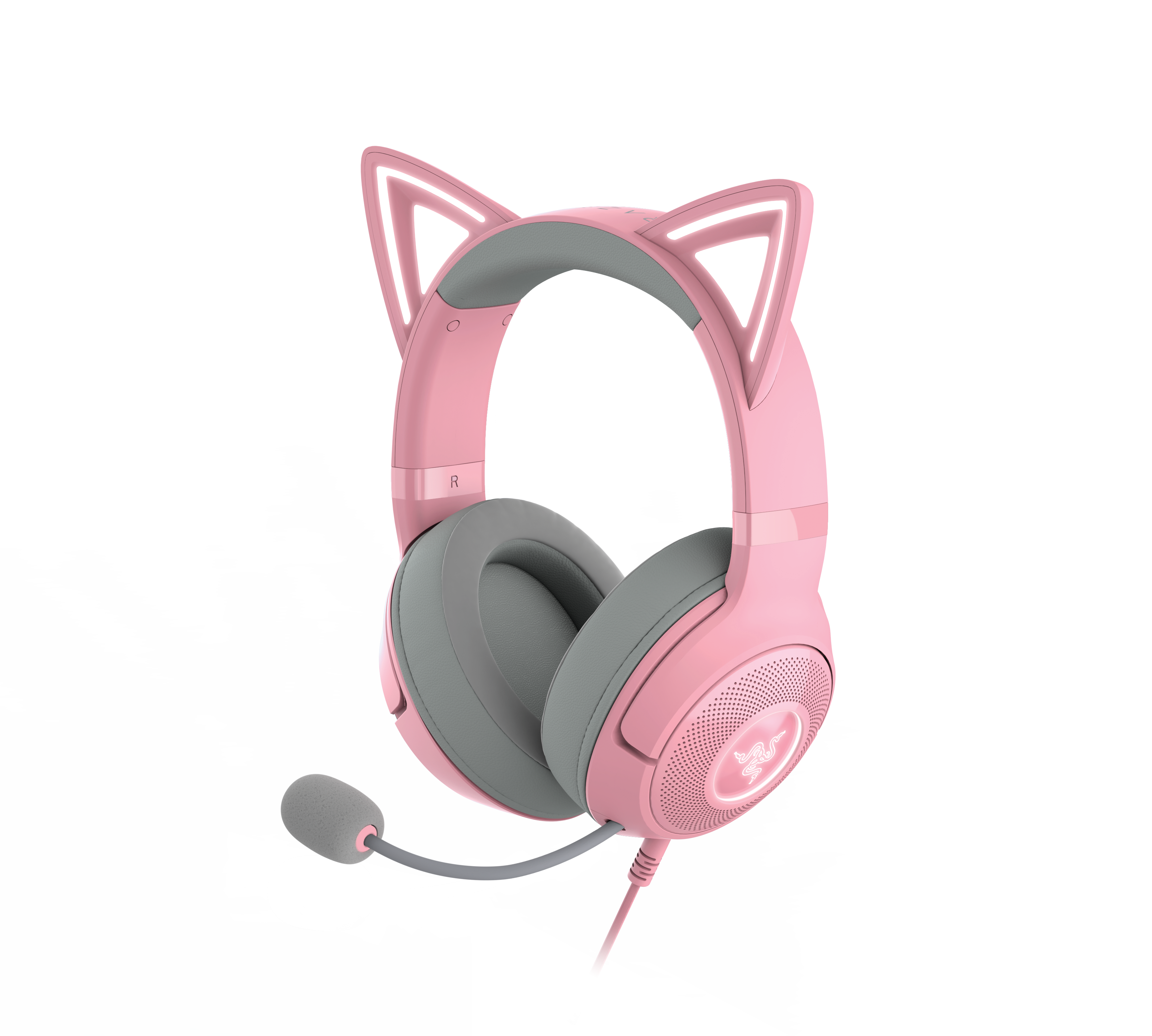 RAZER Kraken Kitty V2 Kabelgebundenes RGB Headset - Quartz RZ04-04730200-R3M1