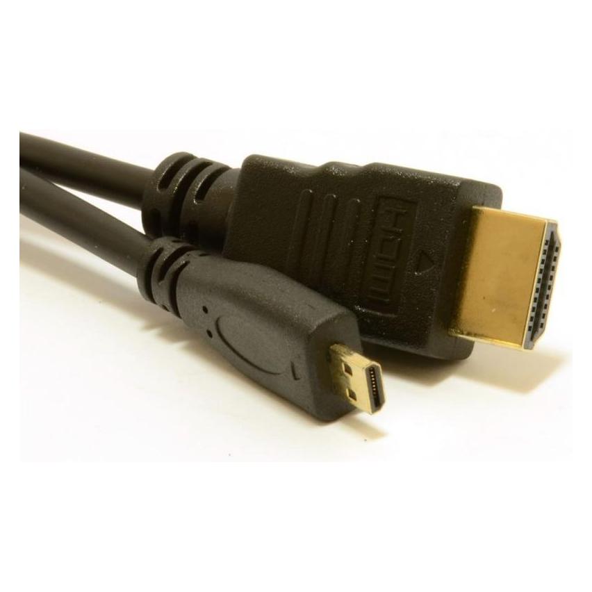 Micro-HDMI to HDMI (type A) cable 1m for Raspberry Pi 4 (HDMI-NOIR)