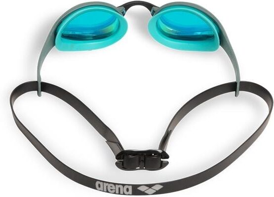 Schwimmbrille ARENA "Cobra Ultra Swipe Mirror", grau (grau, schwarz), Sportbrillen, Kinder, Schwimmbrille grau, schwarz Einheitsgröße