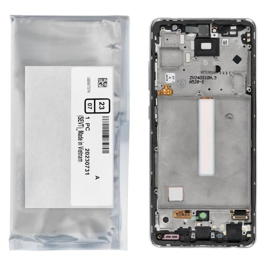 Samsung LCD display! ServicePack LCD Display A52S 5G A528B GH82-26861D White (Display) (55021985)