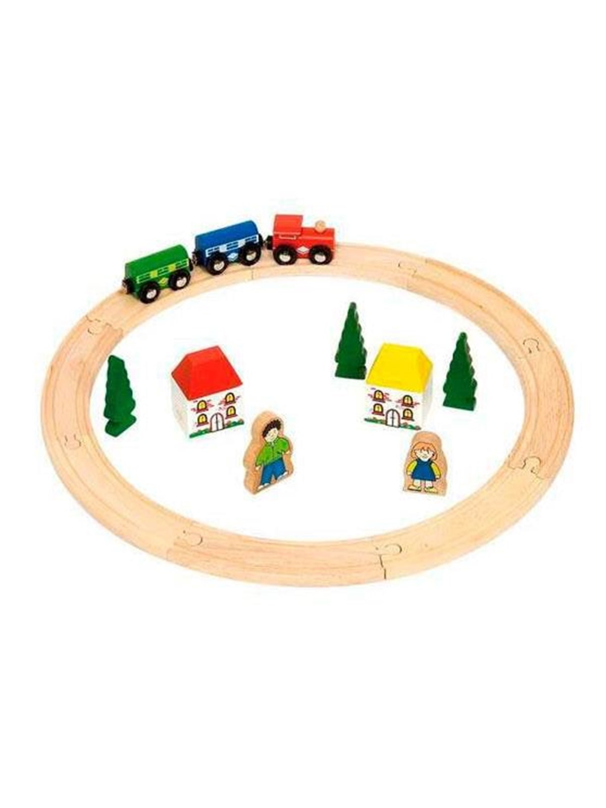 Bigjigs Wooden Train Set Junior 20 pieces.