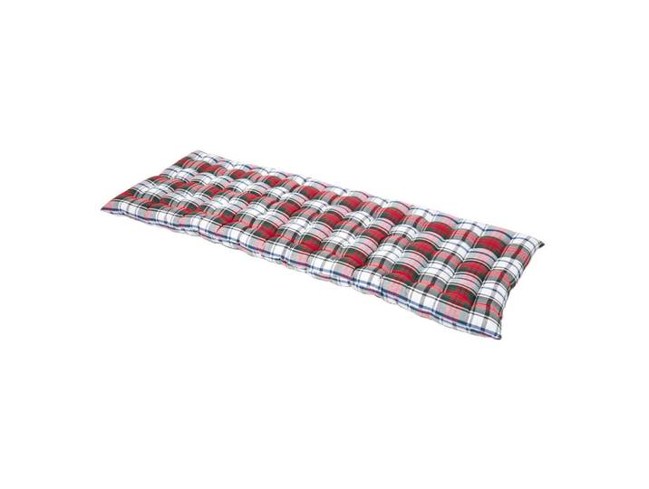 Homescapes Bankauflage Macduff Schottenkaro 3-Sitzer, Rot, Kariert, Rechteckig, 48x5x143 cm, Heimtextilien, Wohntextilien, Sitzkissen