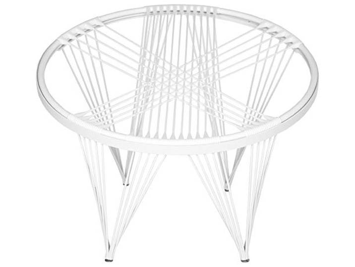 SAFAVIEH Metal Launchpad Chair, in White and White