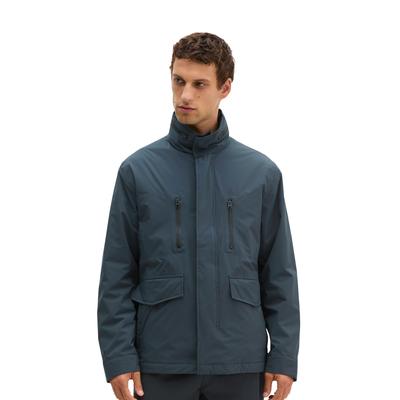 Outdoorjacke MARC O'POLO, Herren, Gr. XL, peppercorn grau, Web, Obermaterial: 100% Polyester, regular fit hüftbedeckend, Windstopperbündchen, Jacken Outdoorjacke, regular mit gesteppter Innenseite