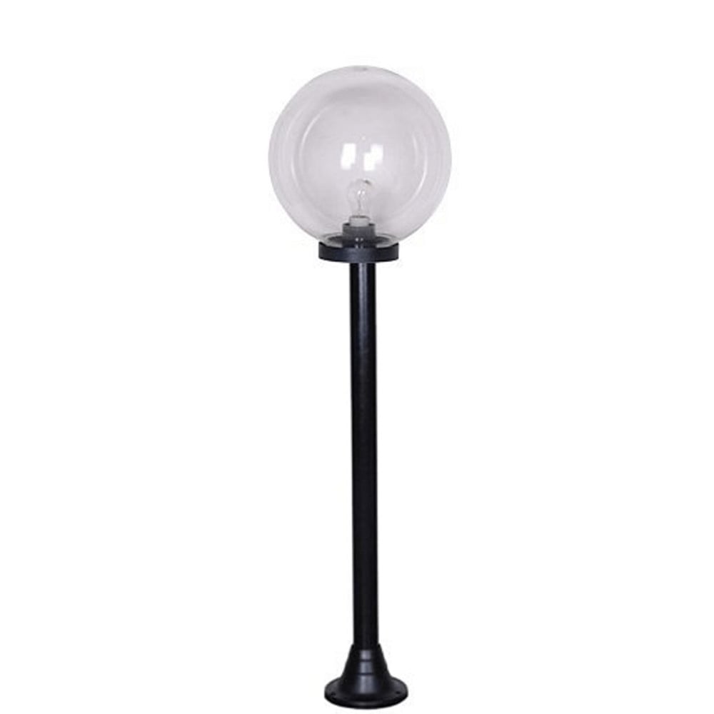 Lyora Bolano vloerlamp met transparante bol, 181 cm hoog