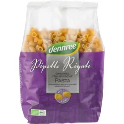dennree Hartweizen-Pipette Rigate Vollkorn bio 500g