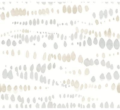 York Wallcoverings Dewdrops Neutral Wallpaper