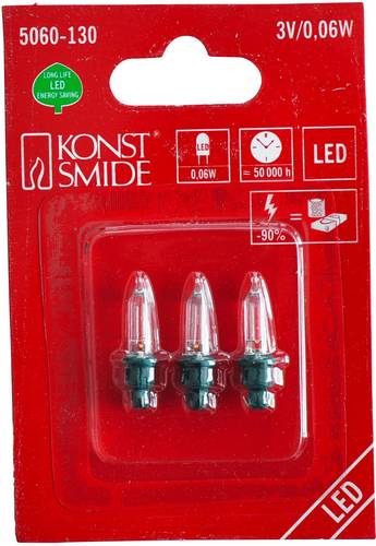 Konstsmide 5060-130 Ersatzbirne für Lichterketten 1 St. Grüne Steckfassung 3V Warmweiß