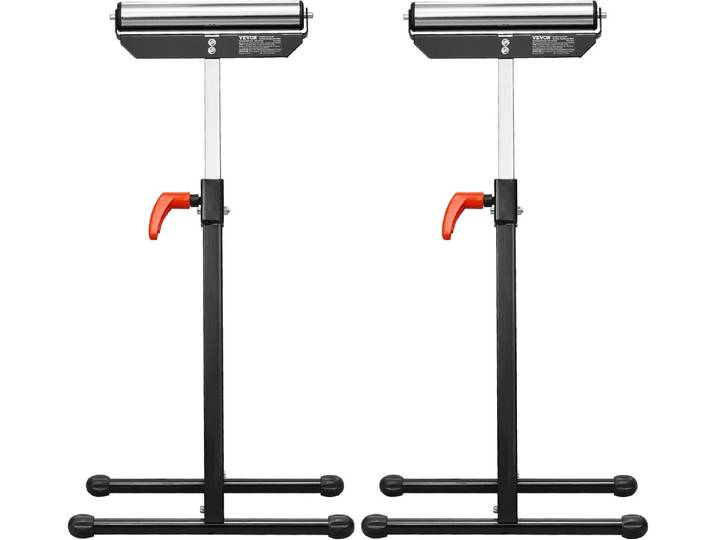 VEVOR 2x rolstandaard rolstandaard verstelbaar 68-108cm werkstandaard opvouwbaar 61kg
