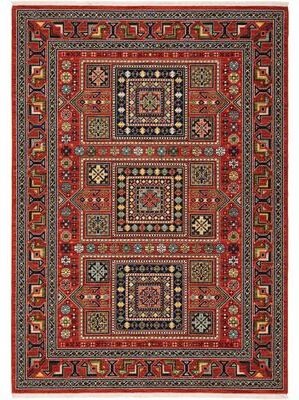 Style Haven Leander Nomadic Medallion Fringed Wool Blend Area Rug
