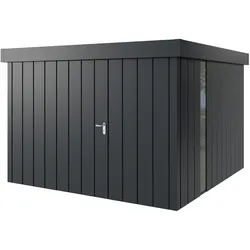 Hörmann Metall-Gerätehaus "Juno" mit Flachdach, JFD14 - Modern, 310 x 310 cm (B x T),anthrazit,