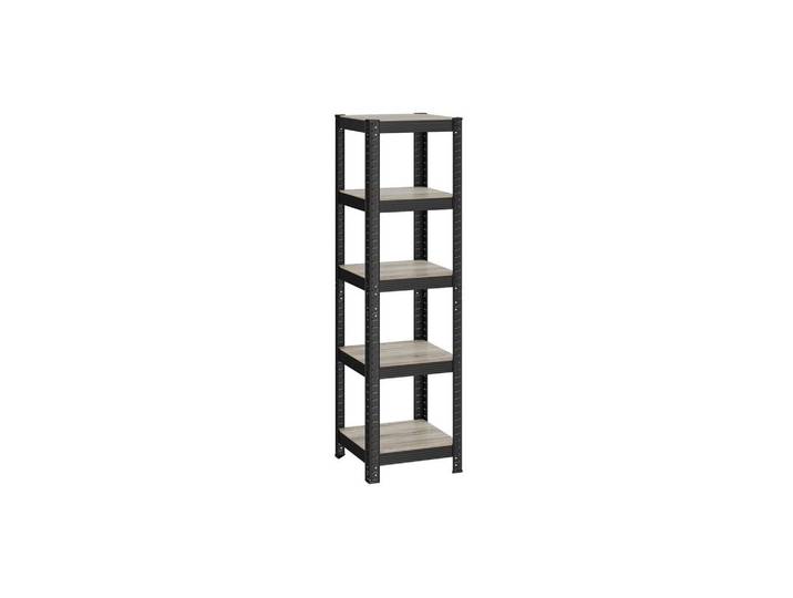 Hansiro Standregal Copenhagen, Schwarz, Holzwerkstoff, 37x150x37 cm, Wohnzimmer, Regal, Bücherregale